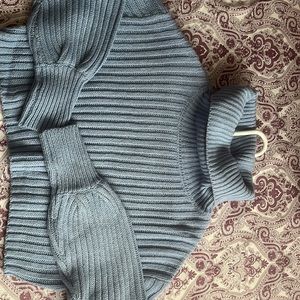 Pastel blue cropped turtleneck. Never worn from Rue. New!